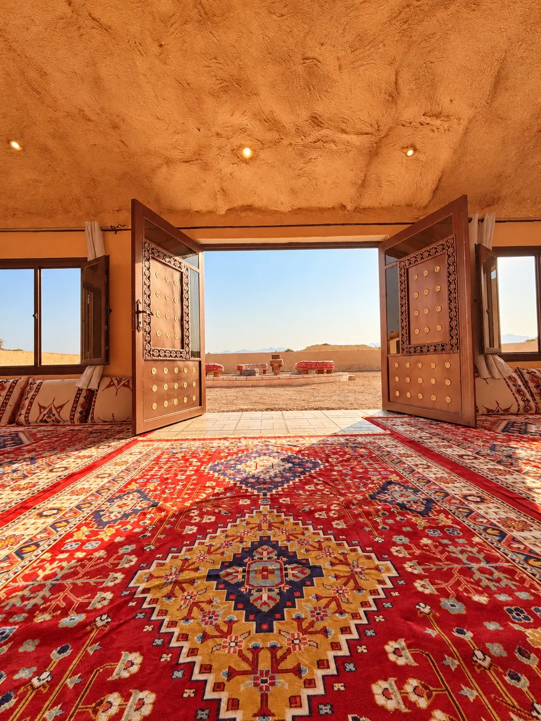 The Fort’s majlis, doors open to the courtyard