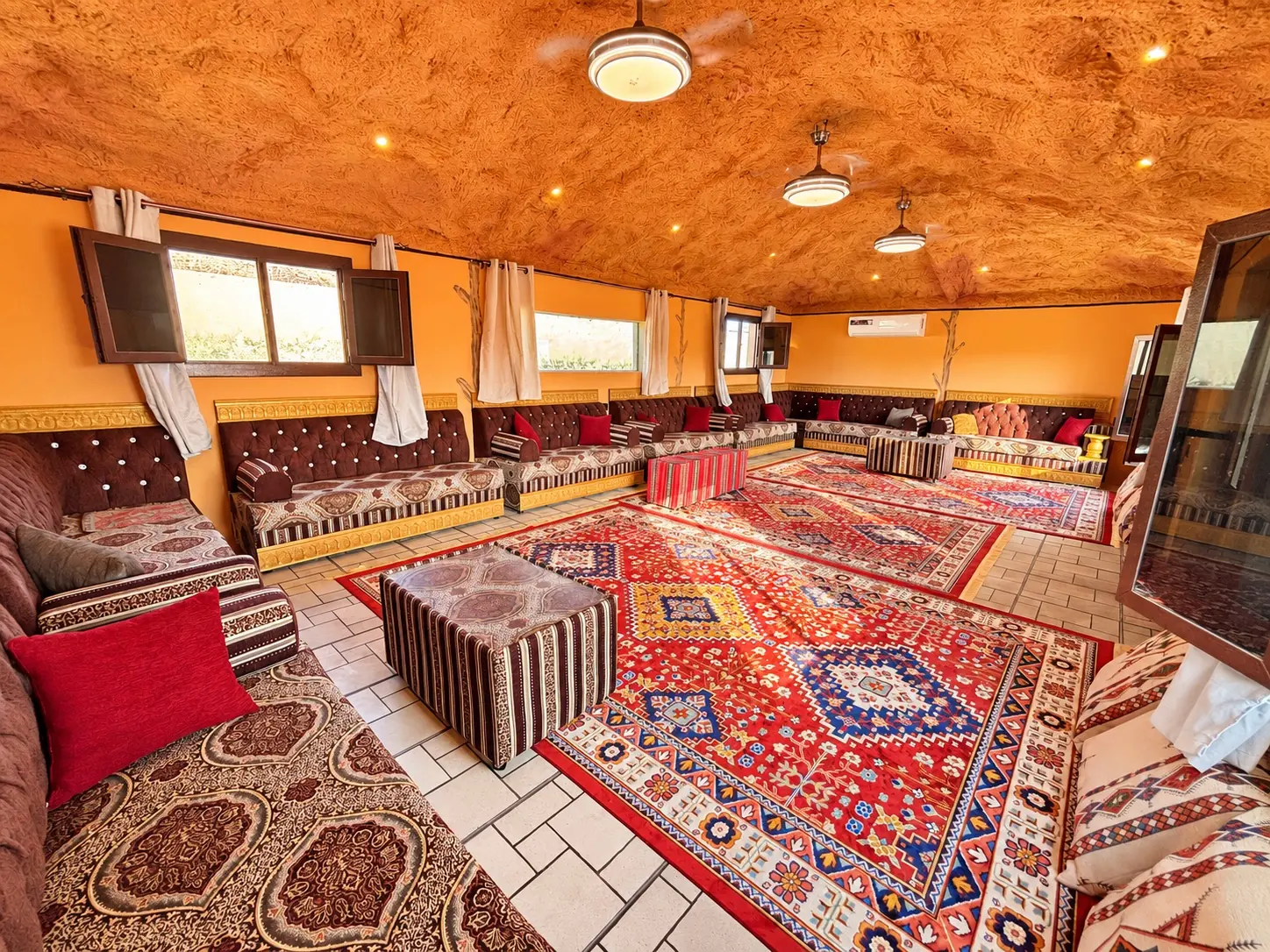 The majlis, set for a big family gathering