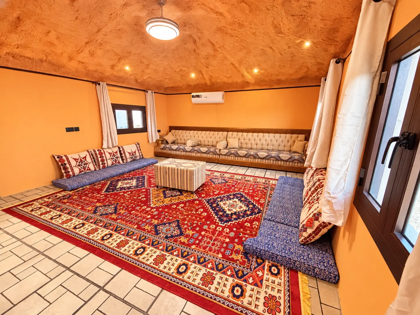 A Fort room with floor seating