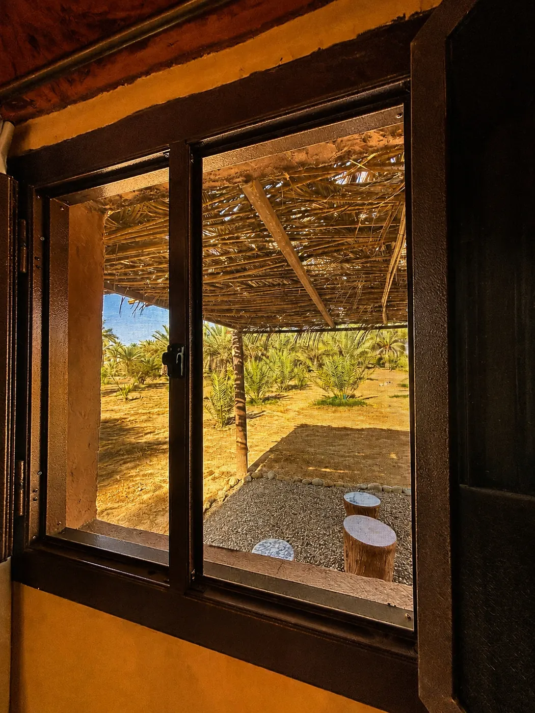 Window onto the garden porch